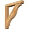 Ekena Millwork Funston Block Rough Sawn Bracket w/ Offset Brace, Western Red Cedar, 6"W x 36"D x 40"H BKT0604X36X40FST05RWR - alternate 1